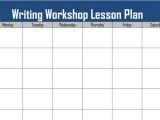 Writing Workshop Lesson Plan Template Writing Workshop Lesson Plan Template Writing Workshop