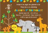 Www.uprint.com Templates Friends Of the Jungle Safari Birthday Invitation
