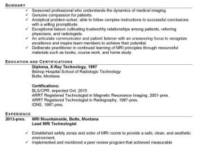 X Professional Resume for X Ray Technologist Crochet Professional Resume