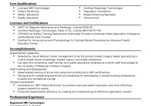 X Professional Resume Professional Registered Mri Technologist Templates to