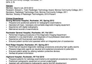 X-ray Tech Student Resume Resume for Radiologic Technologist Http Resumesdesign