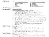 X Ray Technologist Resume Sample Best Radiology Technician Resume Example Livecareer