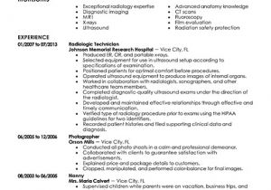 X Ray Technologist Resume Sample Best Radiology Technician Resume Example Livecareer