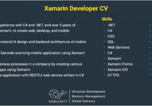 Xamarin Developer Resume Sample Hire Xamarin Ui Designer Xamarin Developer Mobilunity