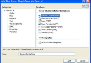 Xaml Control Template Wpf Custom Control Library Template