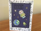 Xbox 360 Happy Birthday Card astronaut Birthday Card Space Birthday Card Childs