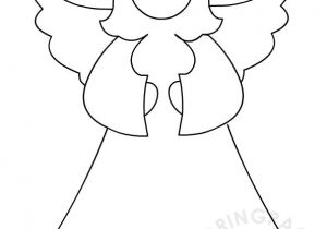 Xmas Angel Template Angel Template Coloring Page