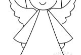 Xmas Angel Template Cute Angel Template Coloring Page