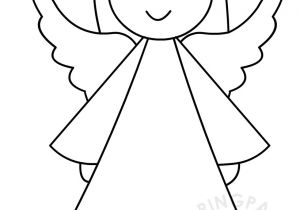 Xmas Angel Template Cute Angel Template Coloring Page