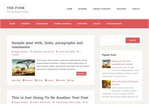 Xml Templates for Blogger Free Download the Funk Simple Blogger Template Blogspot Templates 2018