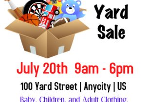 Yard Sale Flyers Free Templates Community Yard Sale Template Postermywall