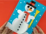 Year 3 Christmas Card Ideas 3d Snowman Christmas Card A I Diy Christmas Decoration Ideas Easy Christmas Crafts A I A I