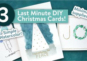 Year 3 Christmas Card Ideas Easy Diy Christmas Cards Last Minute Card Ideas Diy