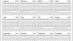 Year Long Calendar Template Year Long Calendar On One Page Photo Calendar Template 2018