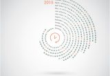 Year Round Calendar Template Round 2015 Calendar Vector Free Download