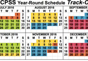 Year Round Calendar Template Wcpss Year Round Calendar Calendar Template 2018