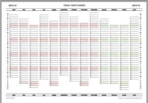 Yearly Planning Calendar Template 2014 2014 15 Fiscal Year Planner Download Calendar Printable