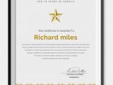 Years Of Service Award Certificate Templates 25 Certificate Templates Free Premium Templates