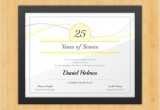 Years Of Service Award Certificate Templates Longevity Years Of Service Certificate Award Avenue