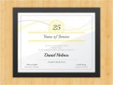 Years Of Service Award Certificate Templates Longevity Years Of Service Certificate Award Avenue