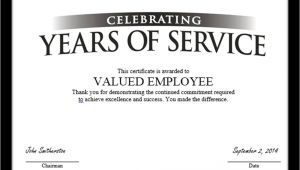 Years Of Service Award Certificate Templates Tag Archive for Quot Employee Anniversary Quot Recognizethis Blog