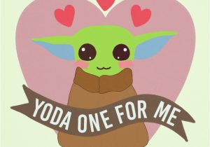 Yoda One for Me Valentine Card 1008 Best Personalized Gifts Images In 2020 Personalized