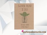 Yoda One for Me Valentine Card 60 Best Valentine S Day Cards Funny Valentine S Cards
