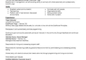 Yoga Student Resume Best Yoga Instructor Resume Example Livecareer