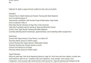 Yoga Teacher Sample Resume Teacher Resume Examples 26 Free Word Pdf Documents
