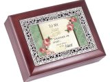 You are My Sunshine Musical Greeting Card Cottage Garden Sister Rosewood Finish with Silver Inlay Jewelry Music Box Plays Tune Wonderful World