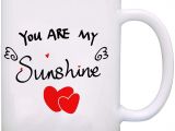 You are My Sunshine Valentine Card Funny Mugs You are My Sunshine Funny Coffee Mug Tea Cup 11oz Valentine S Day Gift Unique Gift for Wifei Girlfriendi Boyfriendi Birthday