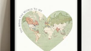 You are My World Valentine Card You Mean the World to Me Valentine S Card In 2020