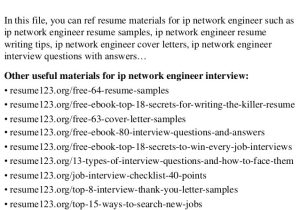 Young Engineer Resume top 8 Ip Network Engineer Resume Samples