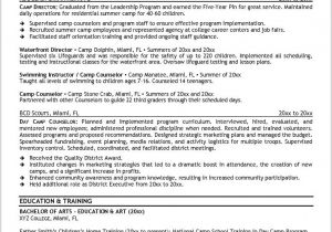 Youth Counselor Sample Resume 10 Day Camp Counselor Resume Proposal Sample