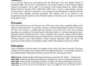 Youth Pastor Sample Resume Youth Minister Resume Example Resume Examples
