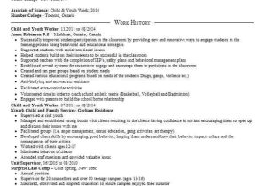 Youth Worker Resume Sample Child and Youth Worker Resume Sample Worker Resumes