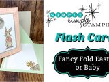 Youtube 3 Easy Card Tricks An Easy Fancy Fold Easter Card that Doubles as Baby Card