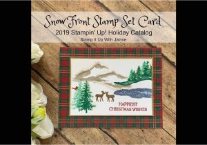 Youtube Christmas Card Making Tutorials Stampin Up New Snow Front and Stampin Glitter Card
