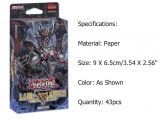 Yugioh Over the Nexus Blank Card Nexua Useful43pcs Tcg Lair Of Darkness English Card for Yugioh Decks Board Playing Game
