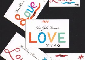 Yves Saint Laurent Love Card 35 Best Y S L L O V E N O T E S Images Saint Laurent