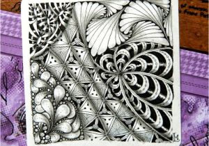 Zentangle Tile Template Lily 39 S Tangles 17 and 18 Weekly Tiles Zentangle