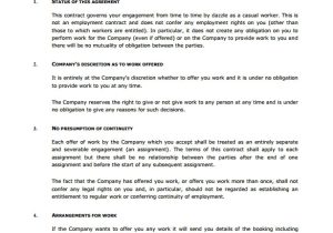 Zero Hour Contract Template Free 18 Job Contract Templates Word Pages Docs Free