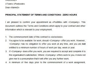 Zero Hour Contract Template Free 23 Hr Contract Templates Hr Templates Free Premium