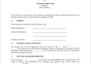 Zero Hours Contract Of Employment Template 8 Zero Hour Contract Template Huyup Templatesz234