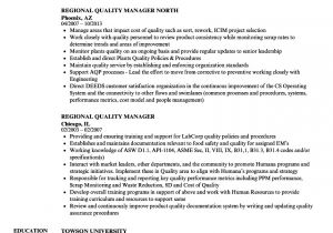 Zonal Manager Resume Sample Regional Quality Manager Resume Samples Velvet Jobs