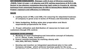 Zonal Manager Resume Sample Resume for Post Of Regional Zonal Manager