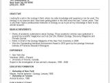 Zoology Student Resume for Zoology Lecturer 3 Resume format Good Resume