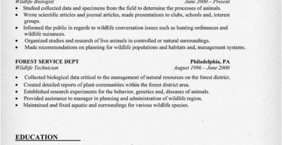 Zoology Student Resume Pin by Resume Companion On Resume Samples Across All